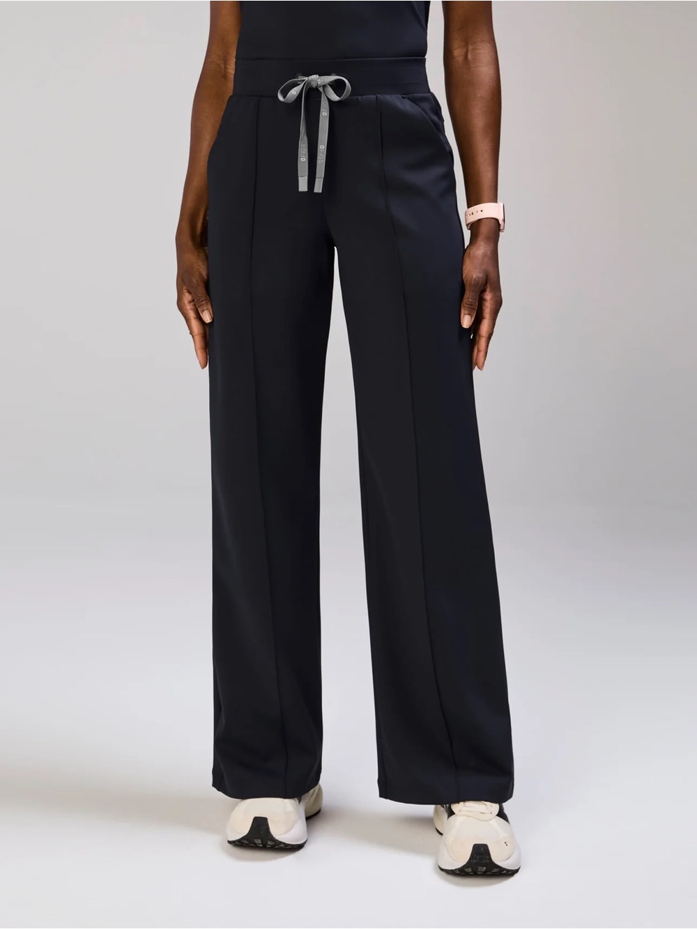 FIGS FORMx Women’s SP Salina High Waisted Relaxed Wide Leg Scrub Pants in Navy